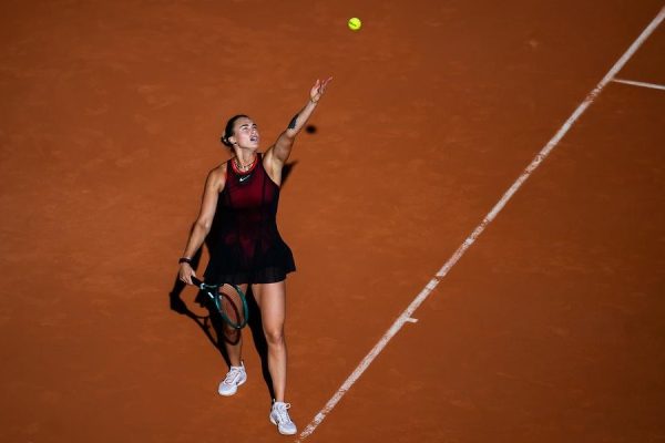 Aryna Sabalenka of Belarus in action during the second round of the 2026 Roland Garros Grand Slam tennis tournament
